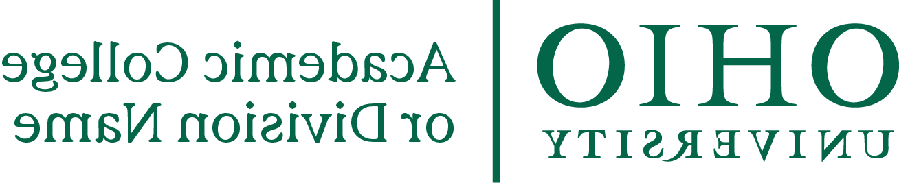 Ohio University standard lockup for unit logo